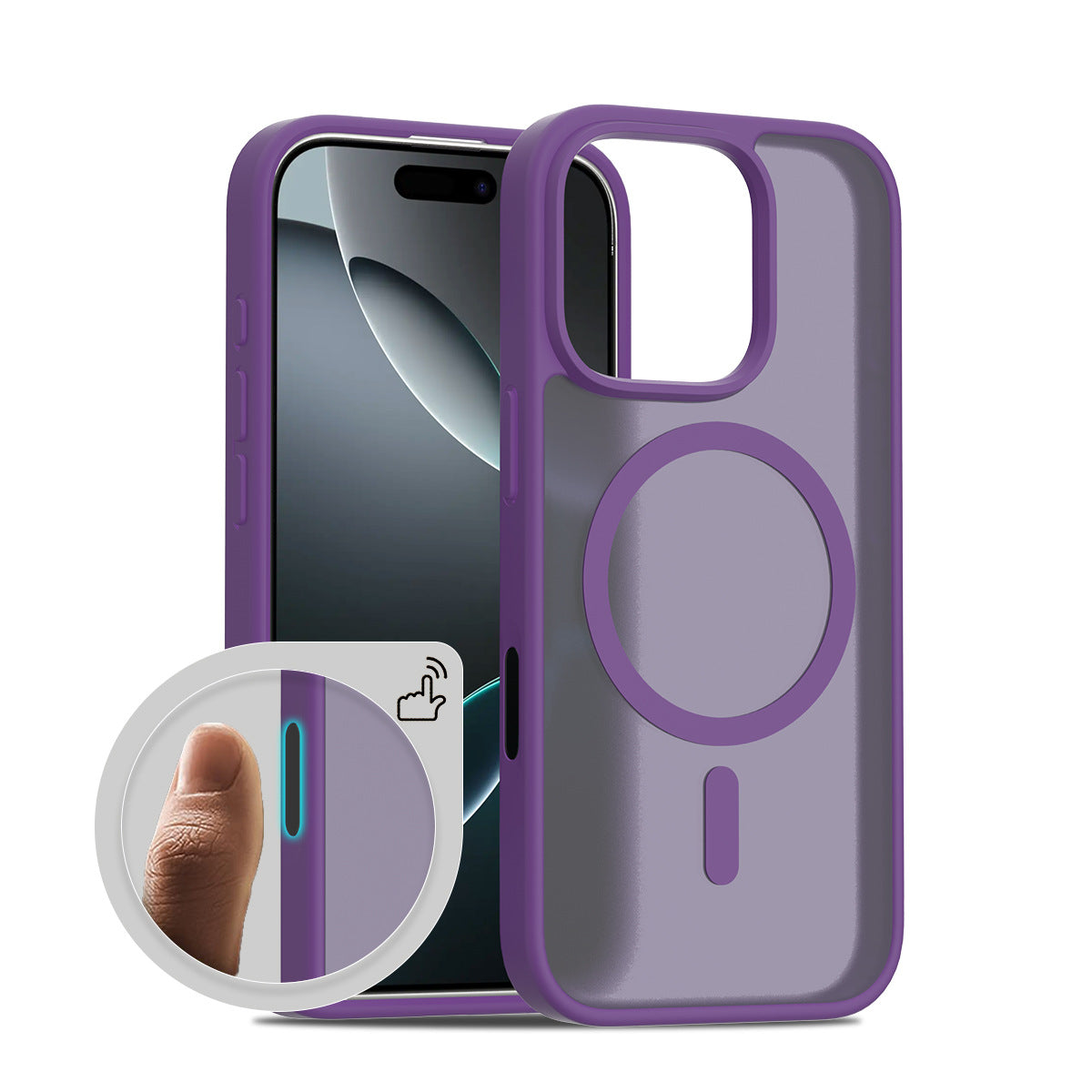 Frosted magnetic phone case